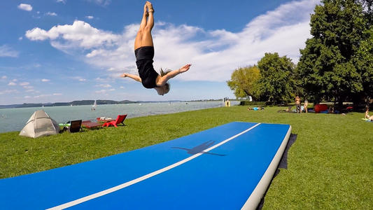 Matras udara tiup ukuran 4x2M, - Tumbling Air Track ulasan dan harga