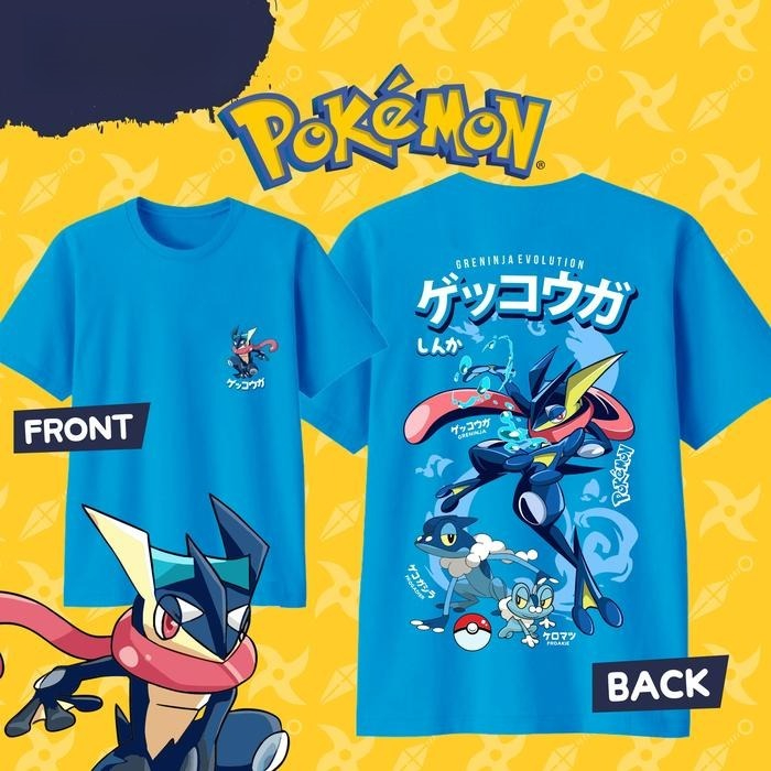 Kaus Gambar Pokemon Greninja D - Sports Equipment Resale ulasan dan harga