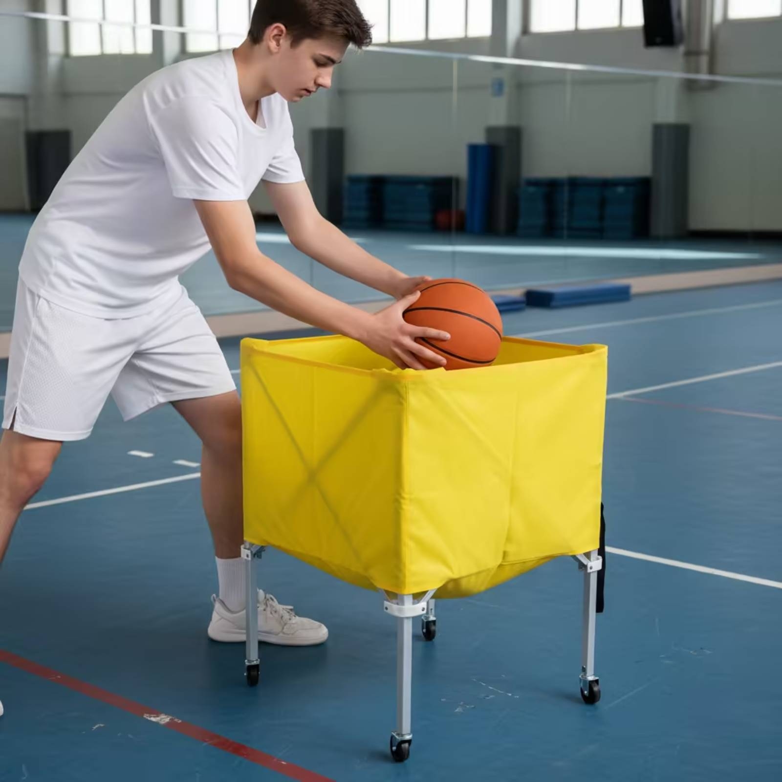 Troli Bola Lipat Ringan, Troli - Sports Equipment Gym ulasan dan harga