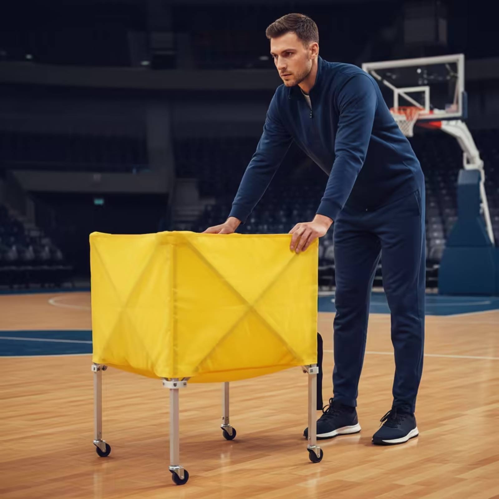 Troli Bola Lipat Ringan, Troli - Sports Equipment Gym ulasan dan harga